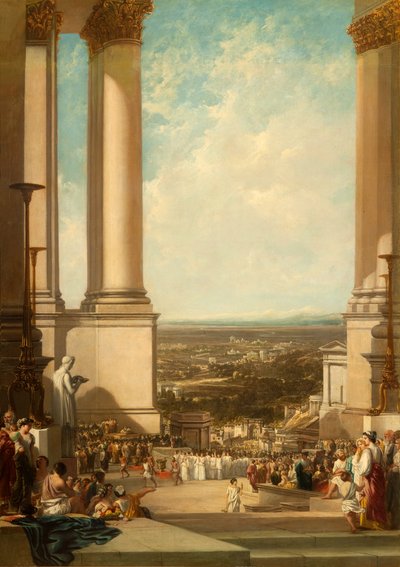 The Temple of Aesculapius, 1837 by Augustus Wall Callcott